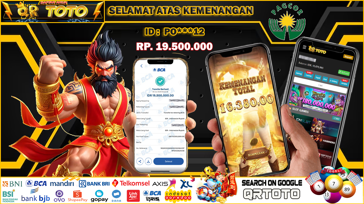 QRTOTO Jackpot Slot Rp 19.500.000 ~ LUNAS