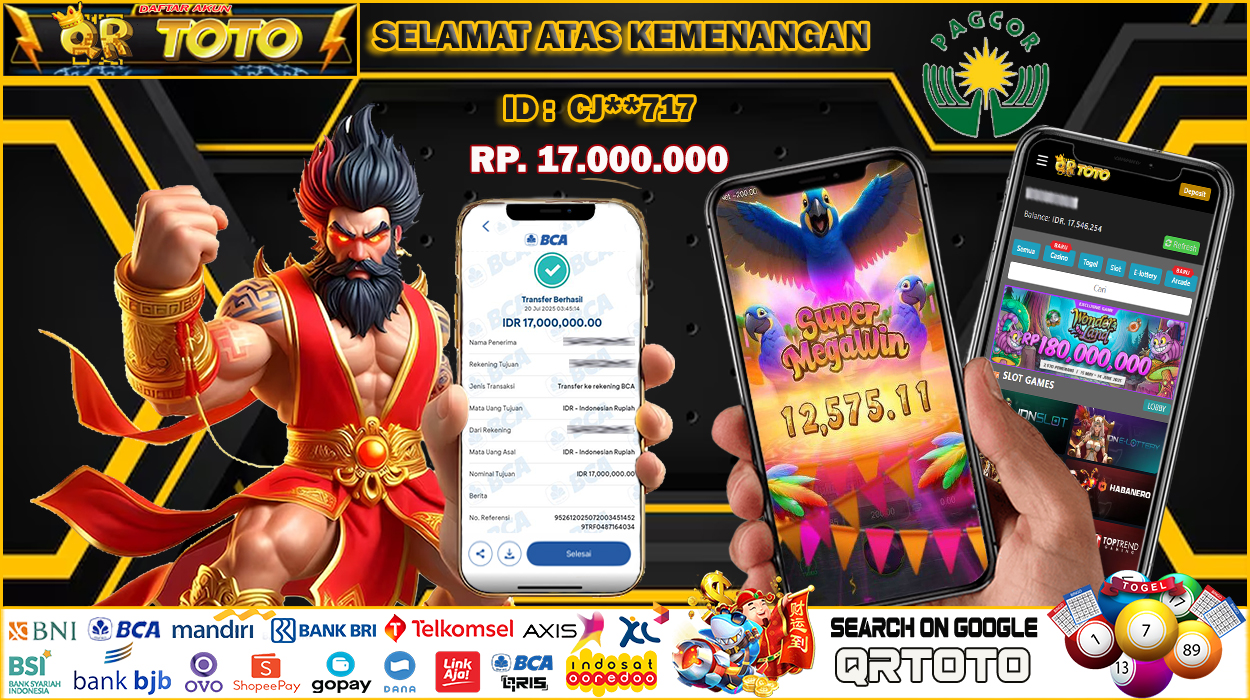 QRTOTO Jackpot Slot Rp 17.000.000 ~ LUNAS