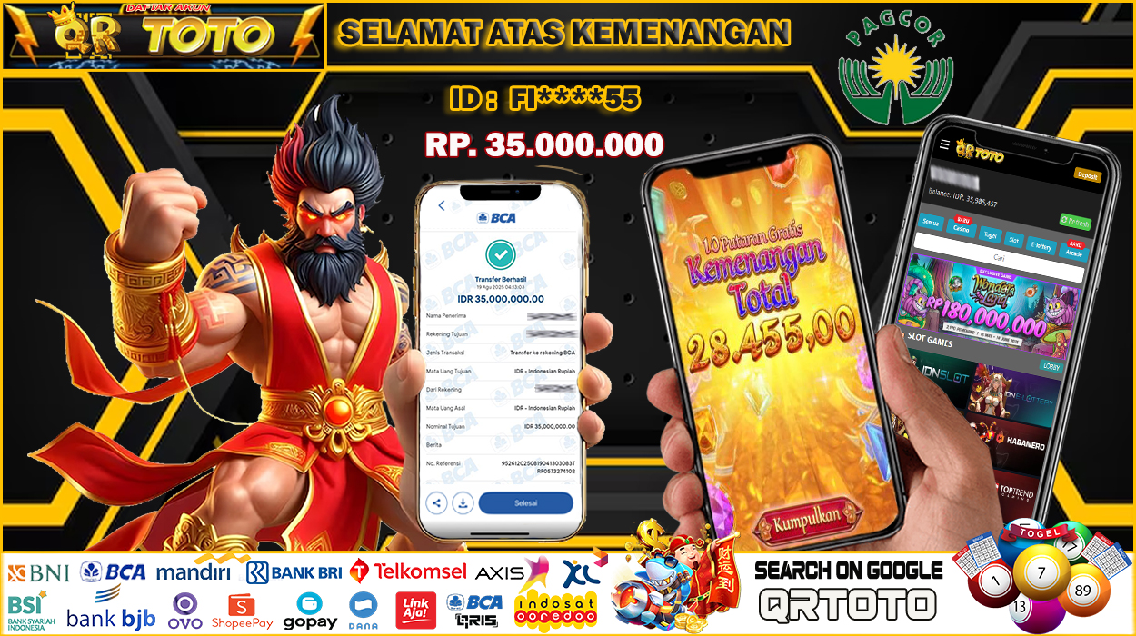 QRTOTO Jackpot Slot Rp 35.000.000 ~ LUNAS