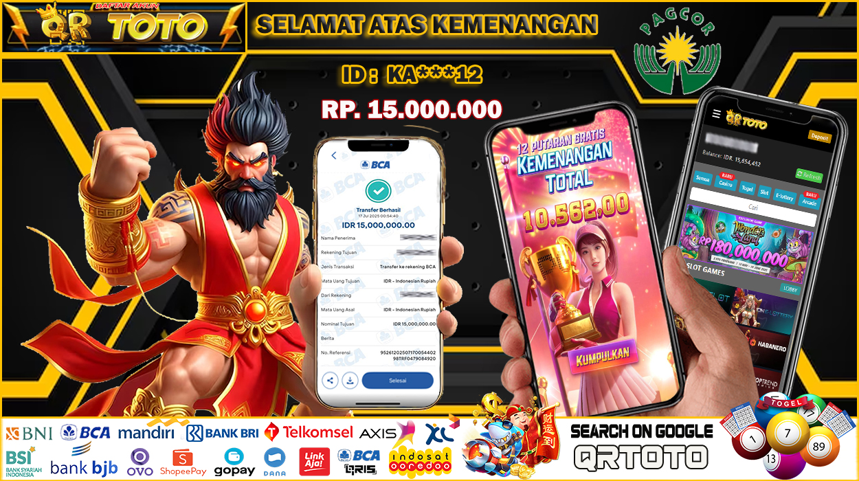 QRTOTO Jackpot Slot Rp 15.000.000 ~ LUNAS
